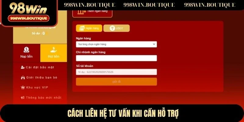 Cách liên hệ tư vấn khi cần hỗ trợ